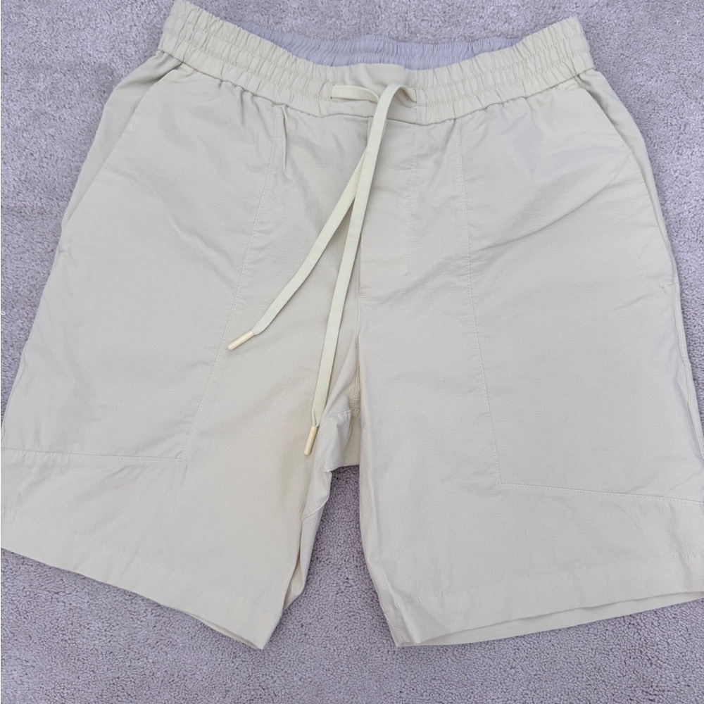 Mens light yellow lululemon shorts medium